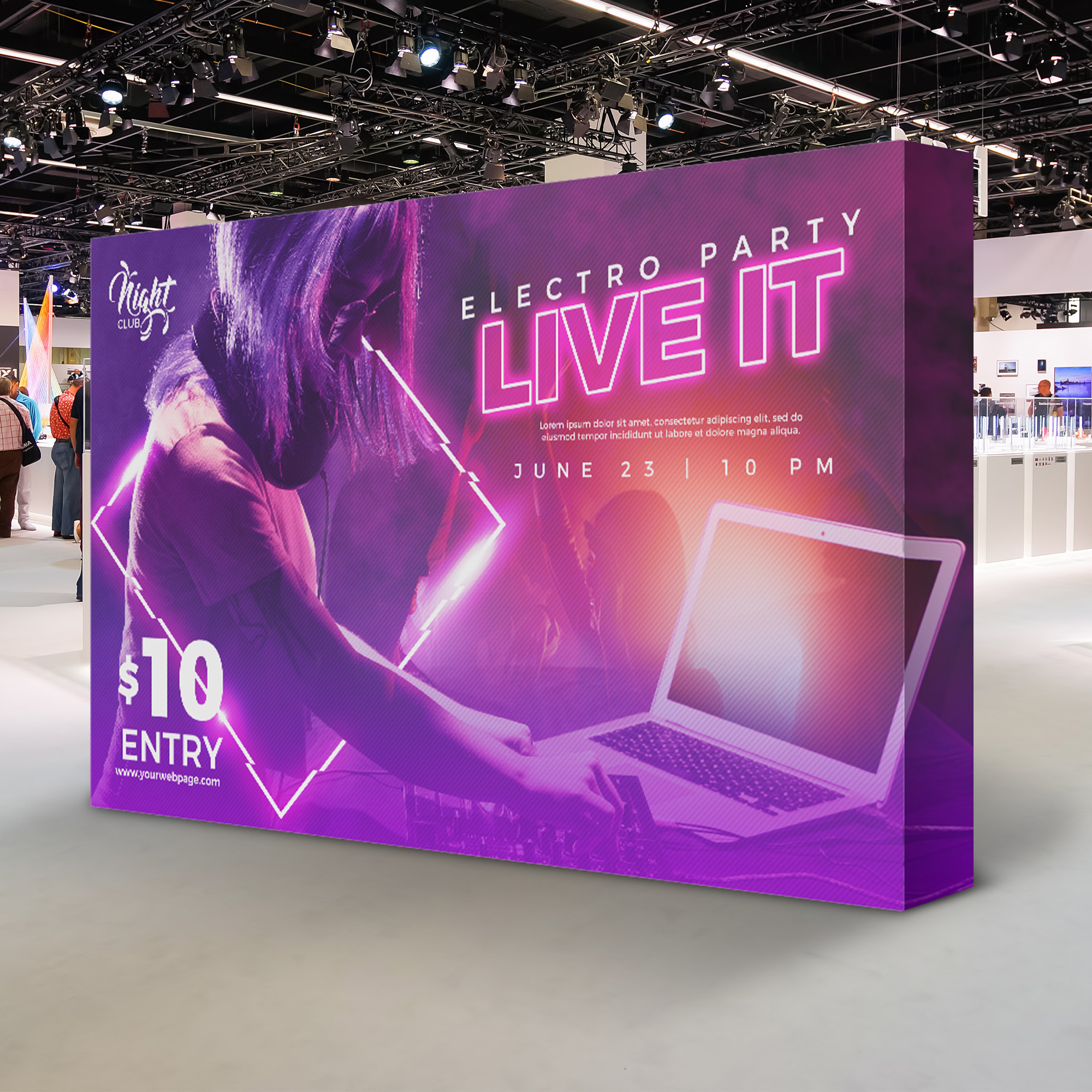 Fabric Pop Up Display